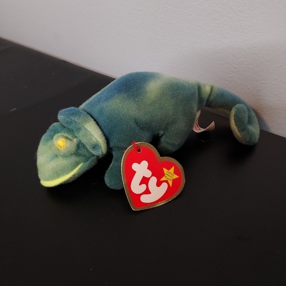 TY Original Teenie Beanie 1993 Chameleon - Picture 1 of 6